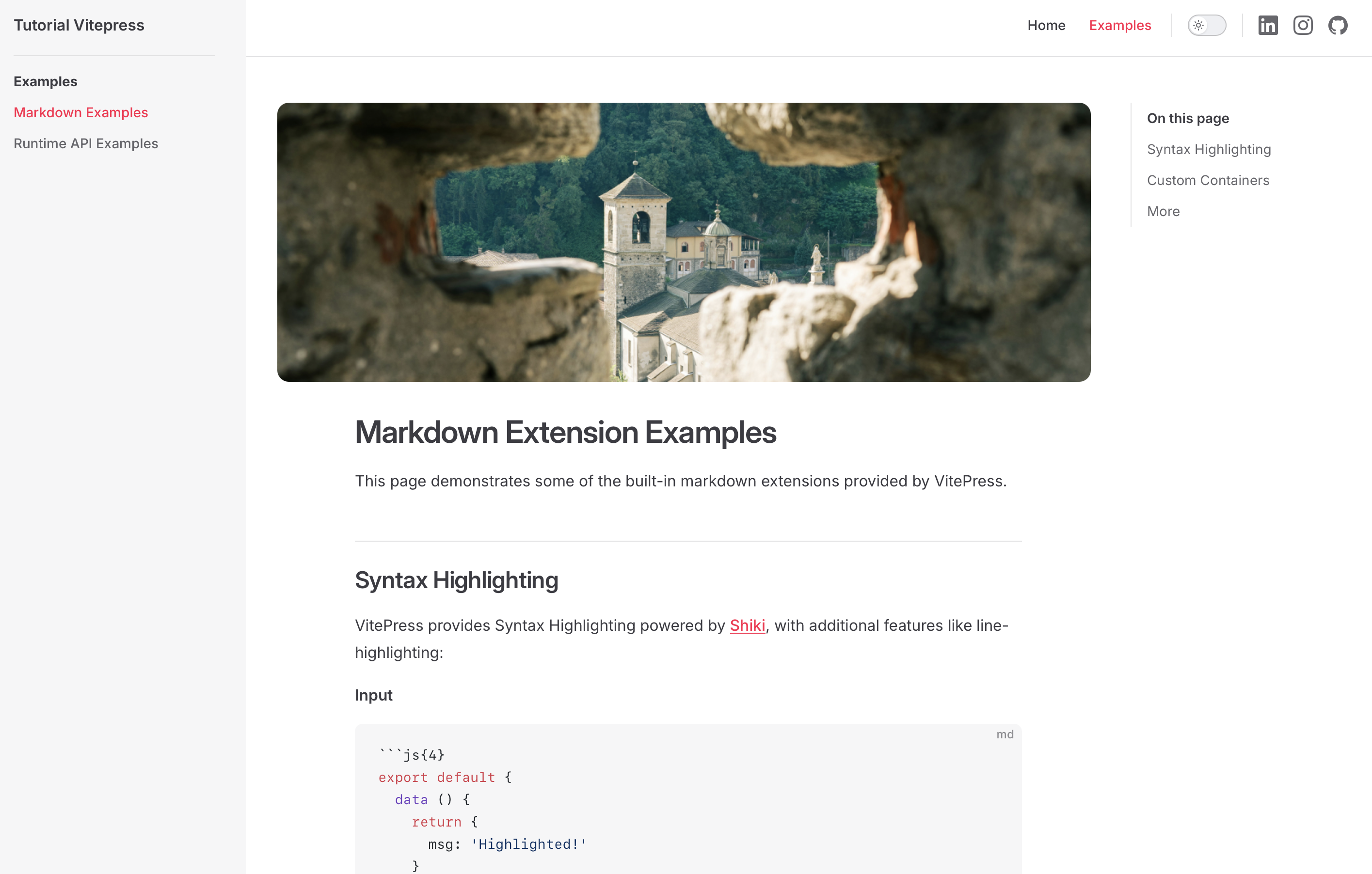 Banner component